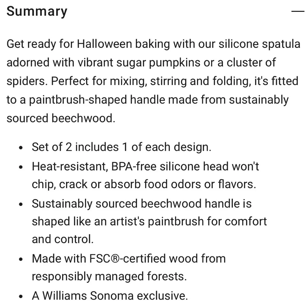 Williams Sonoma Halloween Pumpkin and Candy-corn Wood and Silicone Spatula Set